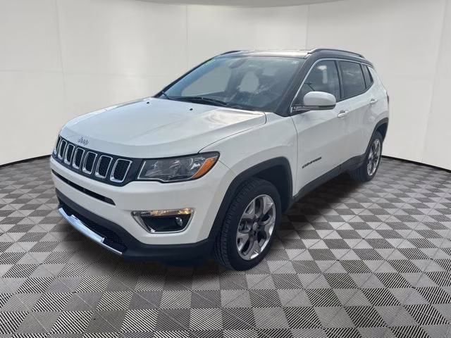 2020 White Clearcoat Jeep Compass Limited 4X4 SUV