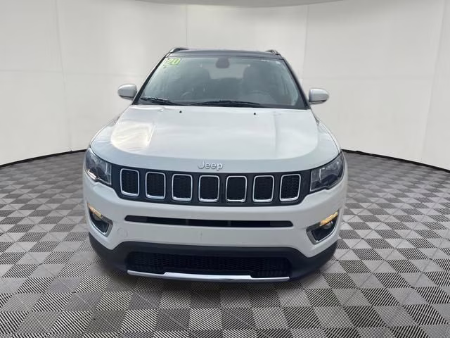 2020 White Clearcoat Jeep Compass Limited 4X4 SUV