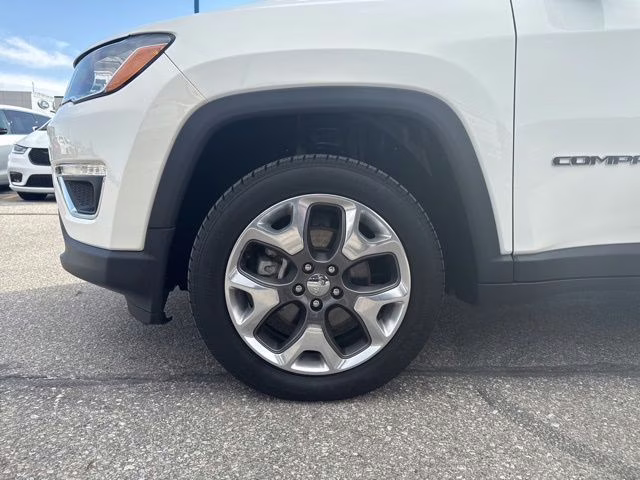 2020 White Clearcoat Jeep Compass Limited 4X4 SUV