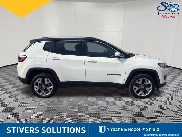 2020 White Clearcoat Jeep Compass Limited 4X4 SUV