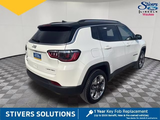 2020 White Clearcoat Jeep Compass Limited 4X4 SUV