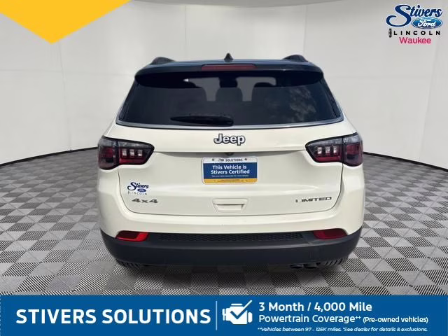 2020 White Clearcoat Jeep Compass Limited 4X4 SUV
