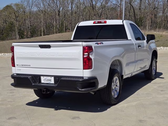 2025 Summit White Chevrolet Silverado 1500 WT 4X4 Truck
