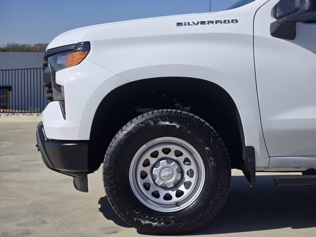 2025 Summit White Chevrolet Silverado 1500 WT 4X4 Truck