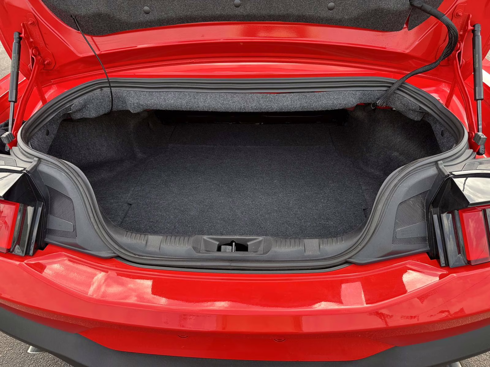 2025 Race Red Ford Mustang EcoBoost Premium Convertible RWD Sedan