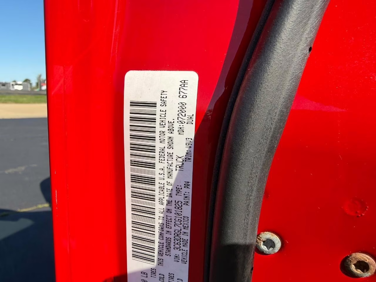 2012 Flame Red Ram 3500 ST 4X4 Truck