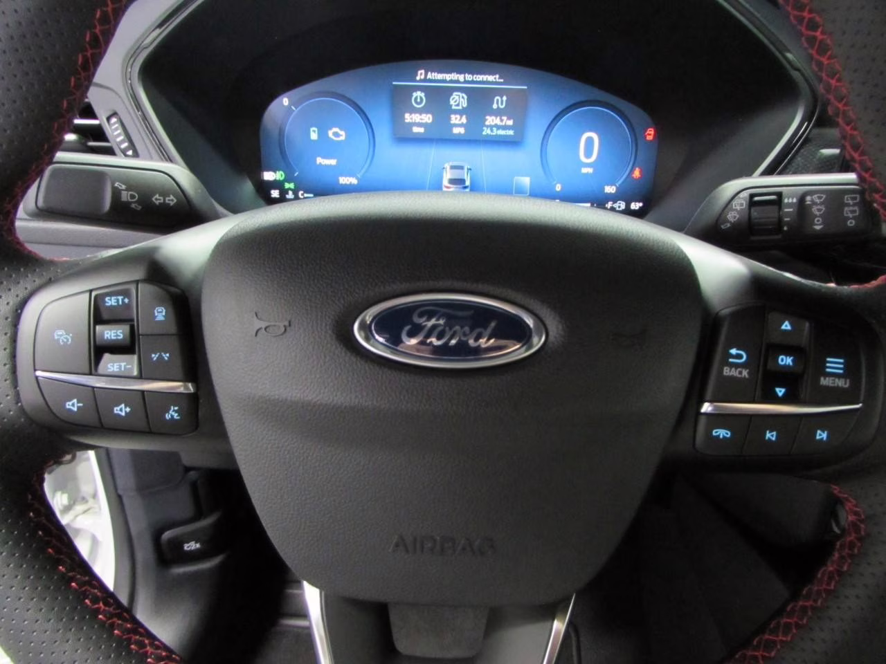 2026 Star White Metallic Tri-Coat Ford Escape Hybrid ST-Line Select AWD SUV