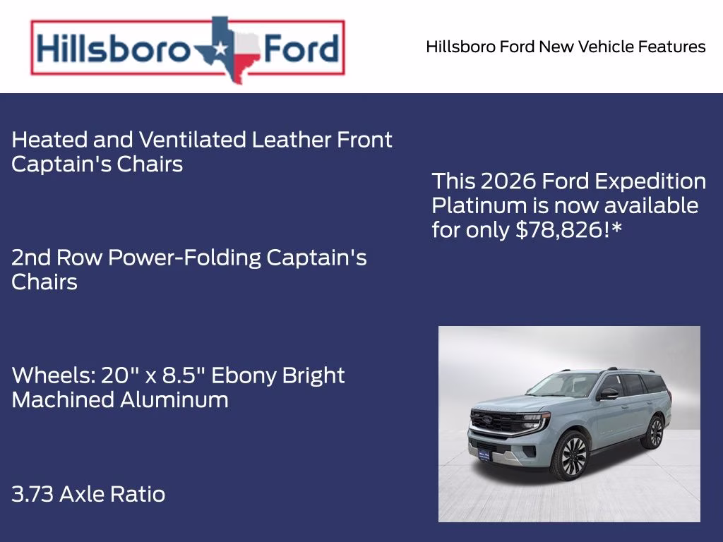 2026 Glacier Gray Metallic Tri-Coat Ford Expedition Platinum 4X4 SUV