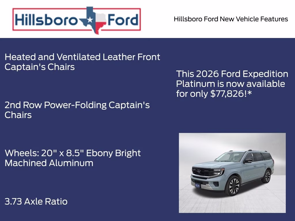 2026 Glacier Gray Metallic Tri-Coat Ford Expedition Platinum 4X4 SUV