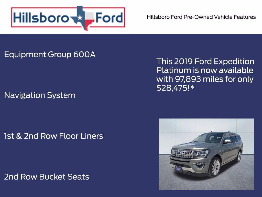 2019 Silver Spruce Metallic Ford Expedition Platinum 4X4 SUV