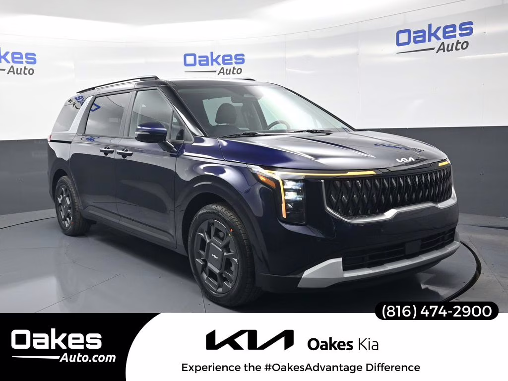 2026 Deep Chroma Blue Kia Carnival Hybrid EX FWD Van