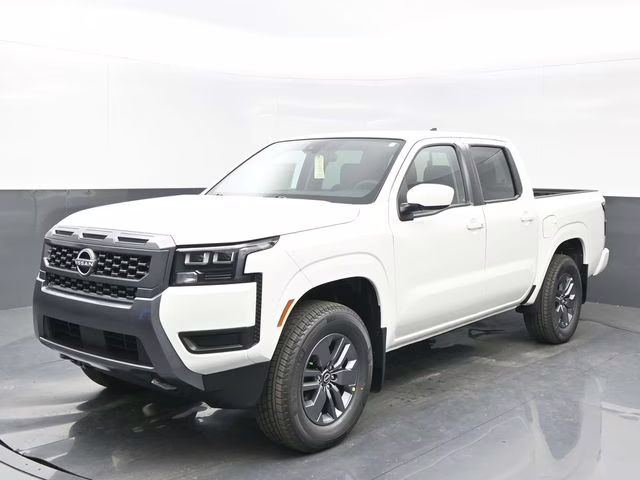 2026 Glacier White Nissan Frontier SV 4X4 Truck