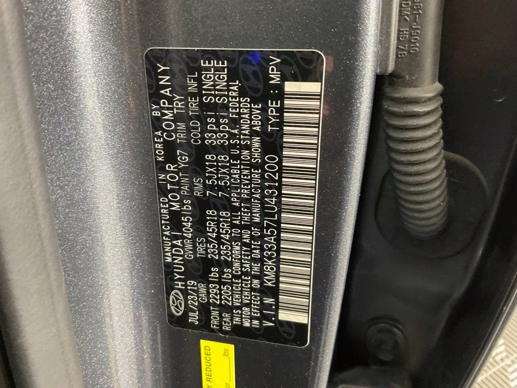 2020 Thunder Gray Hyundai Kona Limited FWD SUV