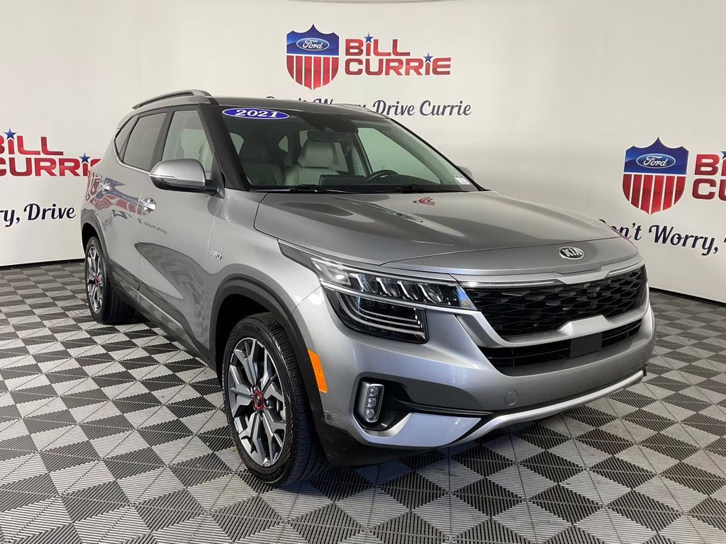 2021 Steel Gray Kia Seltos SX AWD SUV