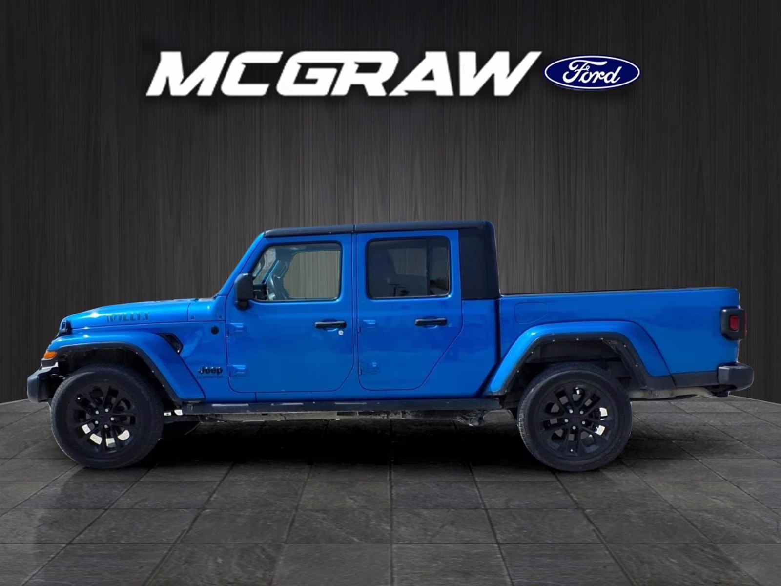 2021 Hydro Blue Pearlcoat Jeep Gladiator Willys 4X4 Truck