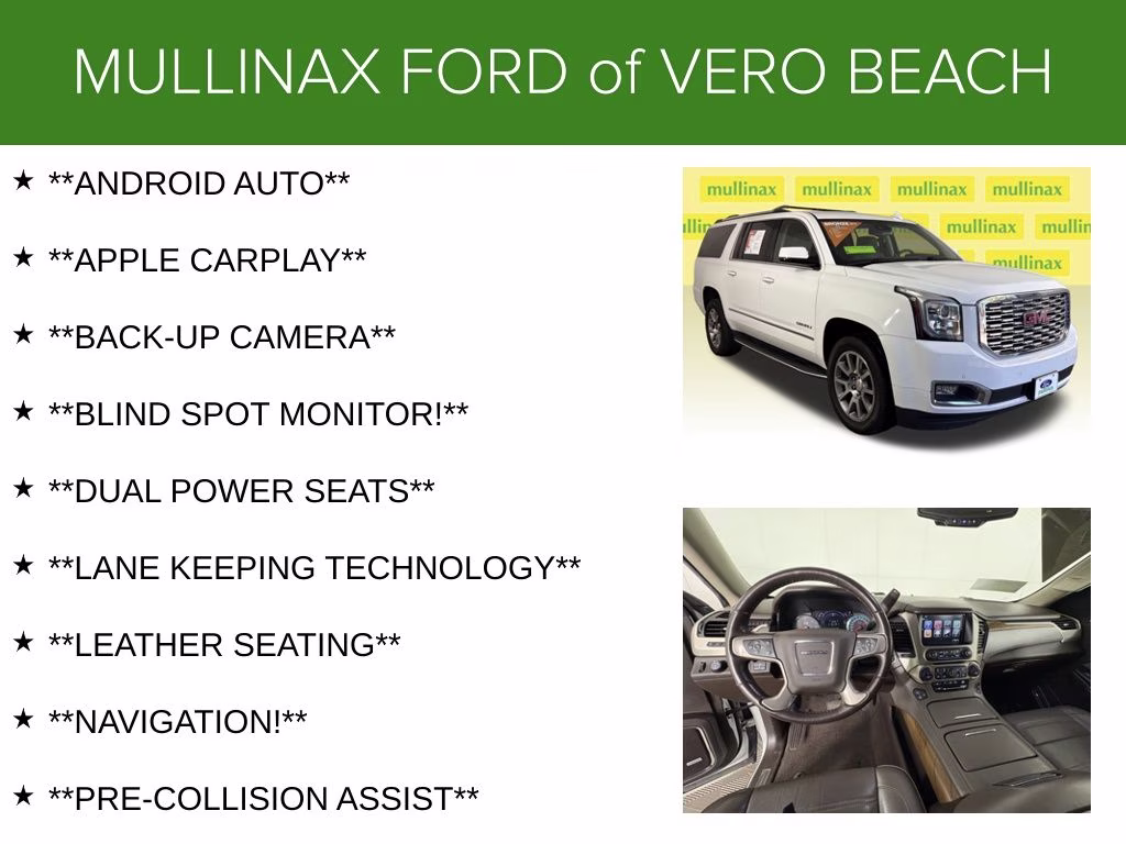 2020 Summit White GMC Yukon XL Denali 4X4 SUV