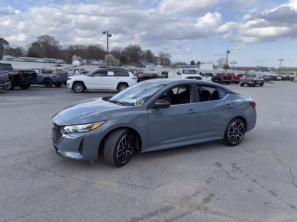 2025 Atlantic Gray Metallic Nissan Sentra SR FWD Sedan