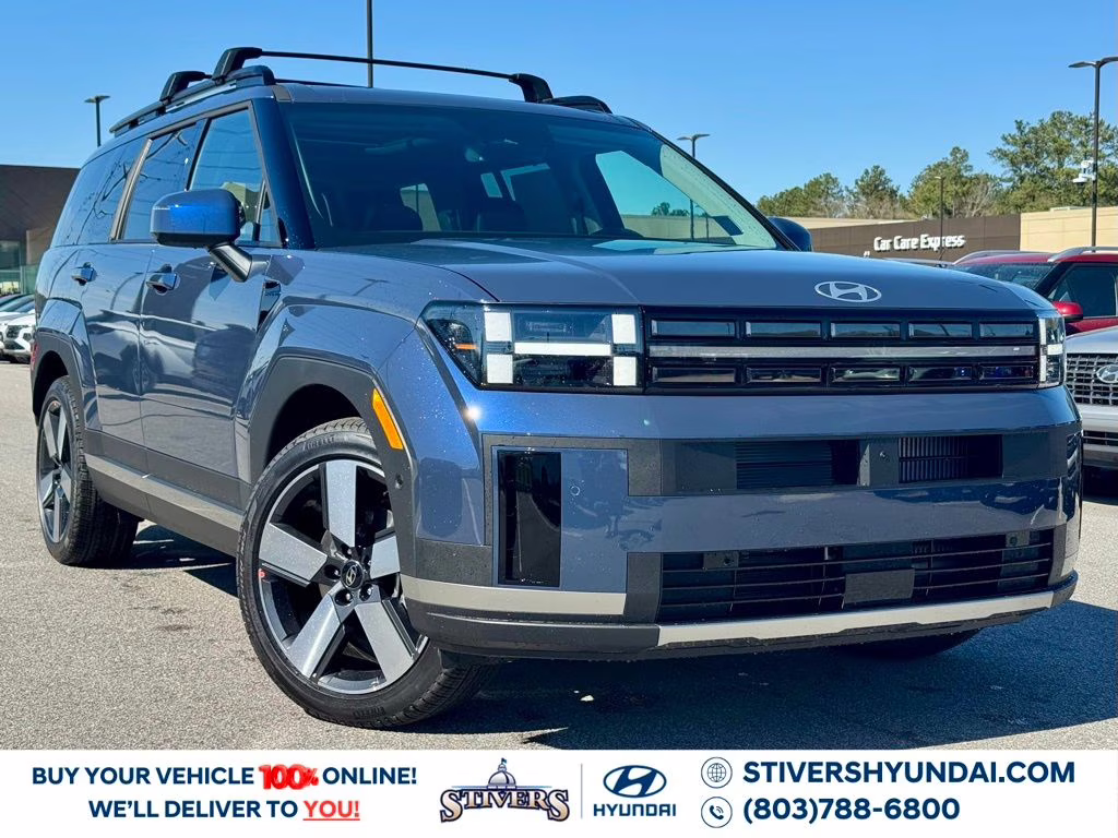 2026 Atlantis Blue Hyundai Santa Fe Limited FWD SUV