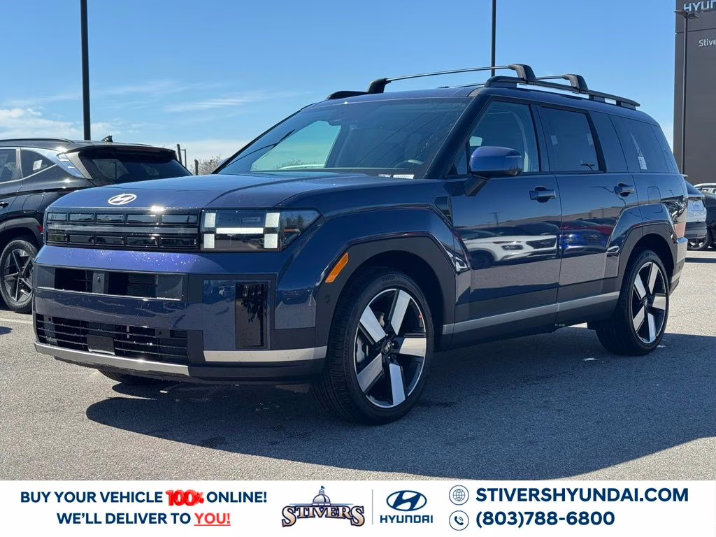 2026 Atlantis Blue Hyundai Santa Fe Limited FWD SUV