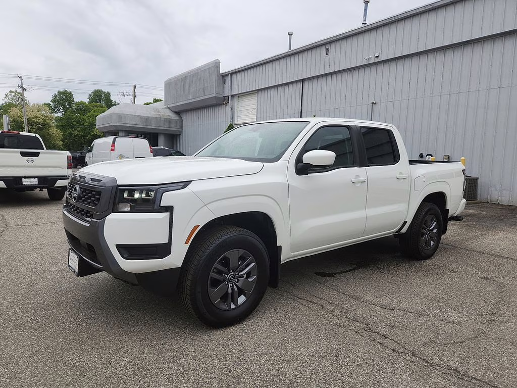 2026 Glacier White Nissan Frontier SV 4X4 Truck