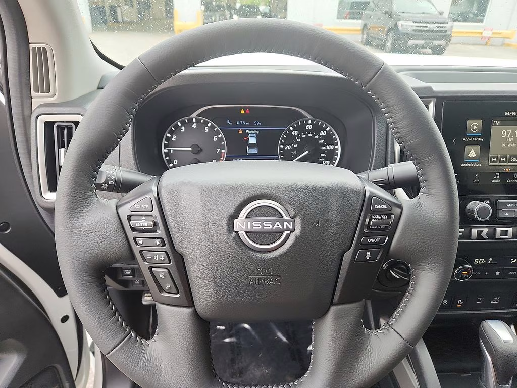 2026 Glacier White Nissan Frontier SV 4X4 Truck