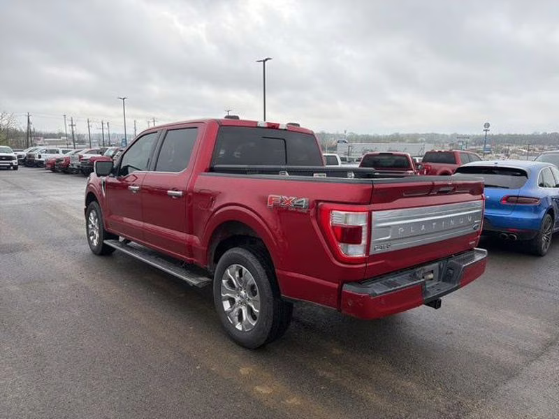 2022 Rapid Red Metallic Tinted Clearcoat Ford F-150 Platinum 4X4 Truck
