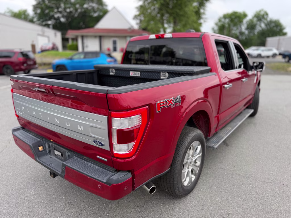 2022 Rapid Red Metallic Tinted Clearcoat Ford F-150 Platinum 4X4 Truck