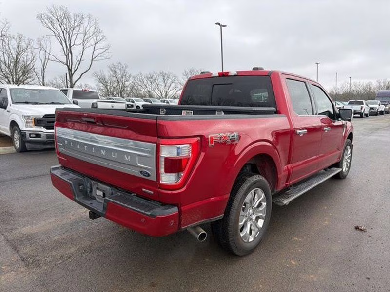 2022 Rapid Red Metallic Tinted Clearcoat Ford F-150 Platinum 4X4 Truck
