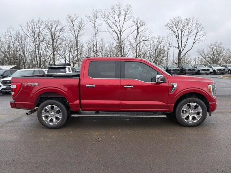 2022 Rapid Red Metallic Tinted Clearcoat Ford F-150 Platinum 4X4 Truck