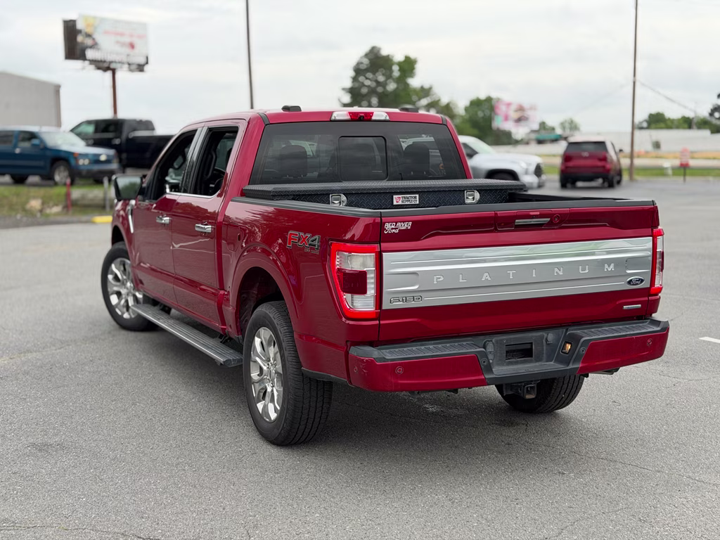 2022 Rapid Red Metallic Tinted Clearcoat Ford F-150 Platinum 4X4 Truck