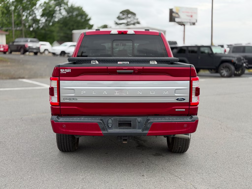 2022 Rapid Red Metallic Tinted Clearcoat Ford F-150 Platinum 4X4 Truck