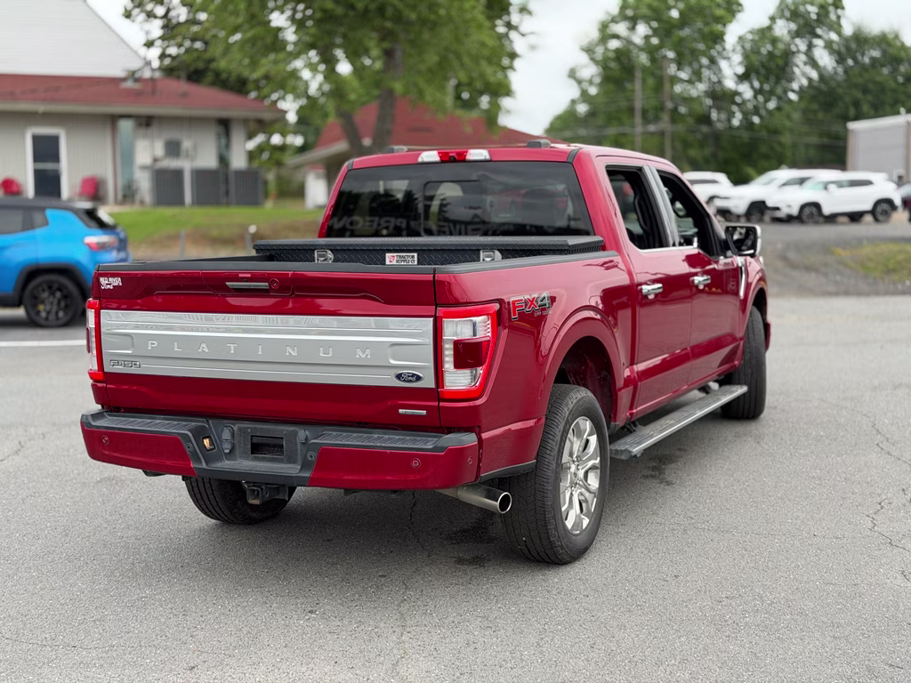 2022 Rapid Red Metallic Tinted Clearcoat Ford F-150 Platinum 4X4 Truck