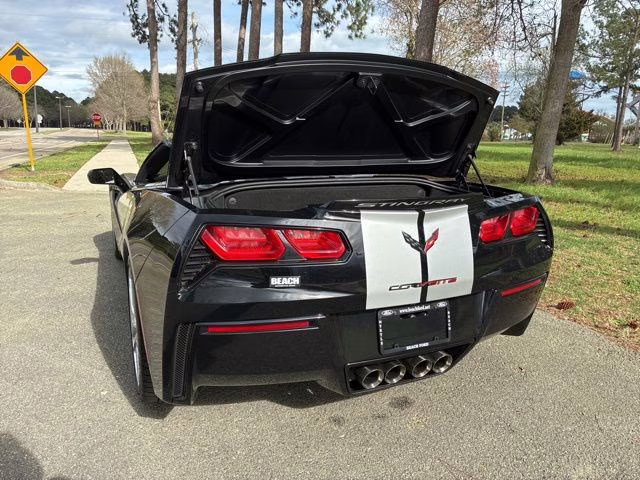 2019 Black Chevrolet Corvette Stingray RWD Convertible