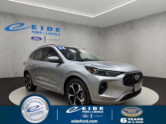 2024 Iconic Silver Metallic Ford Escape Hybrid ST-Line Elite AWD SUV