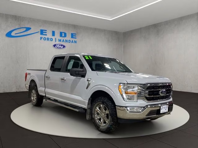 2021 Space White Metallic Ford F-150 XLT 4X4 Truck