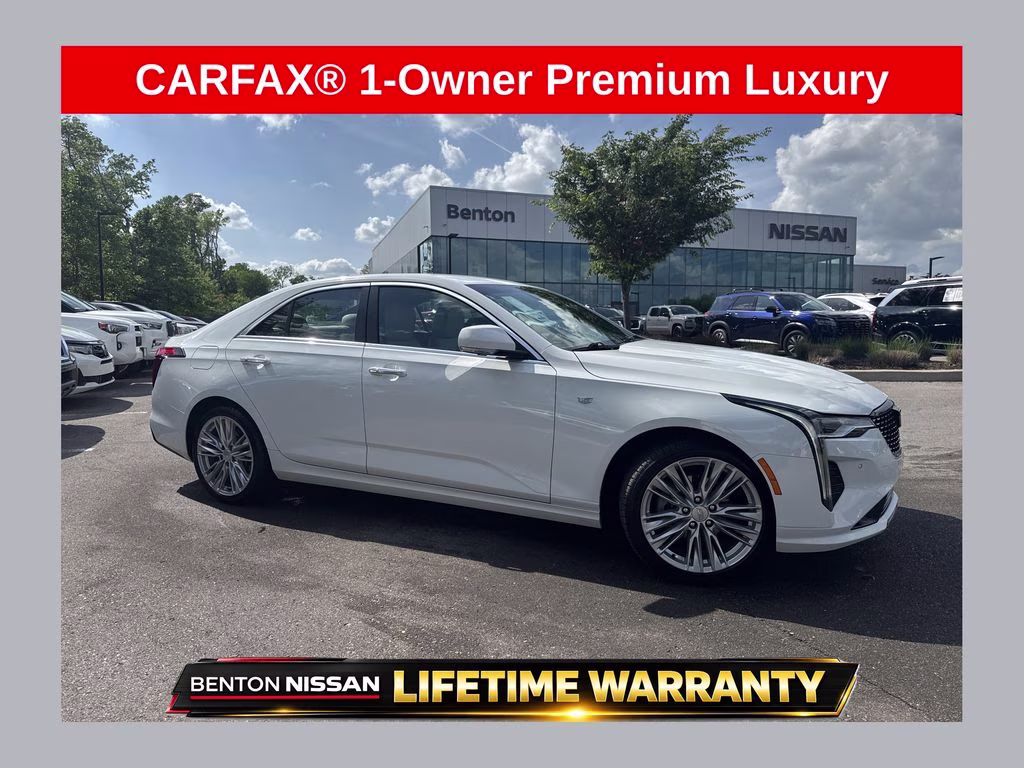 2024 Summit White Cadillac CT4 Premium Luxury RWD Sedan