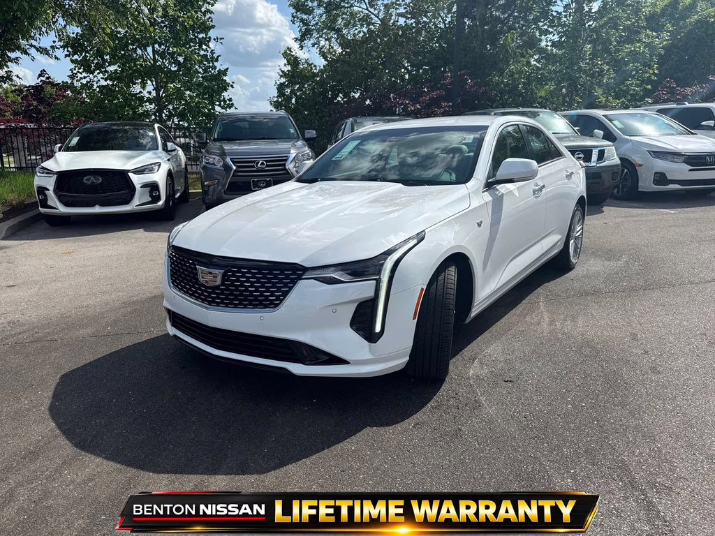 2024 Summit White Cadillac CT4 Premium Luxury RWD Sedan