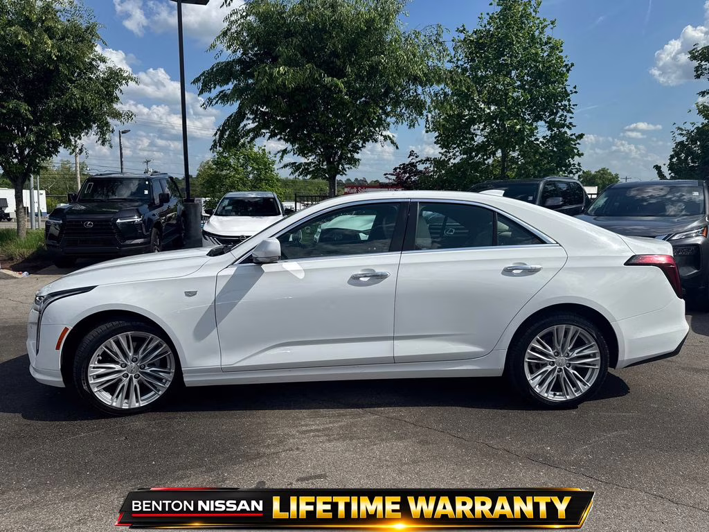 2024 Summit White Cadillac CT4 Premium Luxury RWD Sedan
