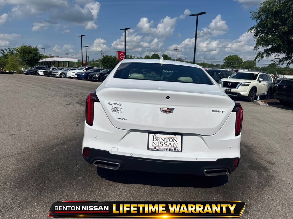 2024 Summit White Cadillac CT4 Premium Luxury RWD Sedan