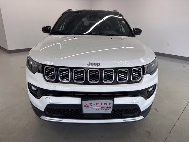 2025 Bright White Clearcoat Jeep Compass Limited 4X4 SUV