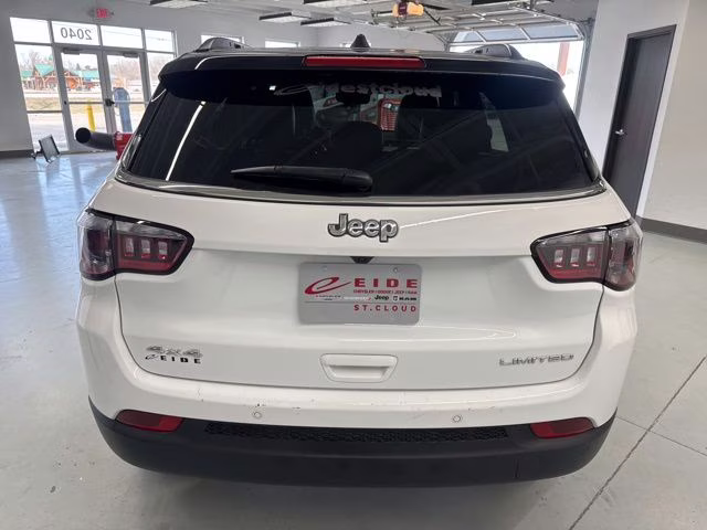 2025 Bright White Clearcoat Jeep Compass Limited 4X4 SUV