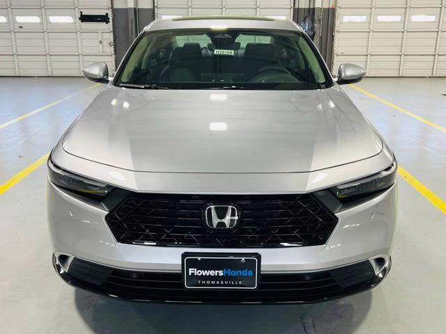 2026 Solar Silver Metallic Honda Accord Hybrid Touring FWD Sedan