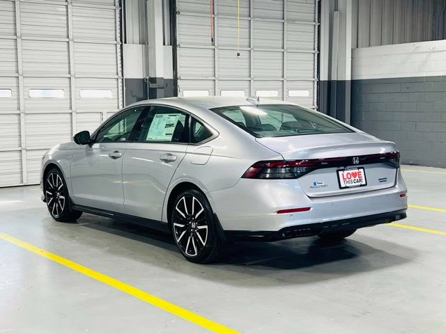 2026 Solar Silver Metallic Honda Accord Hybrid Touring FWD Sedan