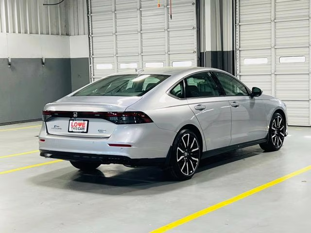 2026 Solar Silver Metallic Honda Accord Hybrid Touring FWD Sedan