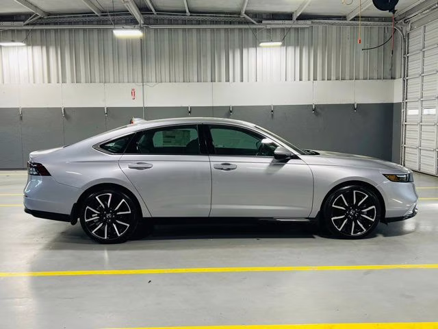 2026 Solar Silver Metallic Honda Accord Hybrid Touring FWD Sedan