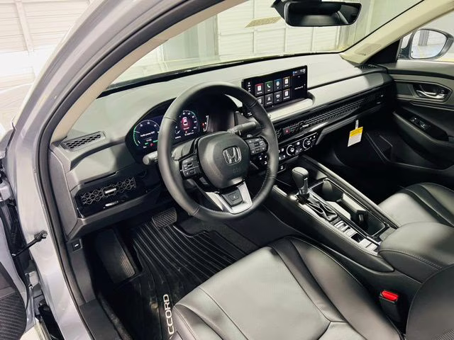 2026 Solar Silver Metallic Honda Accord Hybrid Touring FWD Sedan