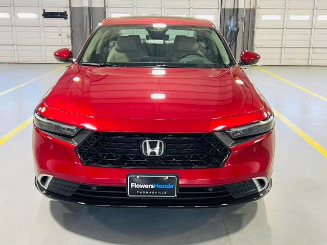 2026 Radiant Red Metallic Honda Accord Hybrid Touring FWD Sedan