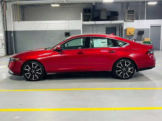 2026 Radiant Red Metallic Honda Accord Hybrid Touring FWD Sedan
