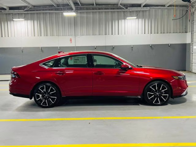 2026 Radiant Red Metallic Honda Accord Hybrid Touring FWD Sedan