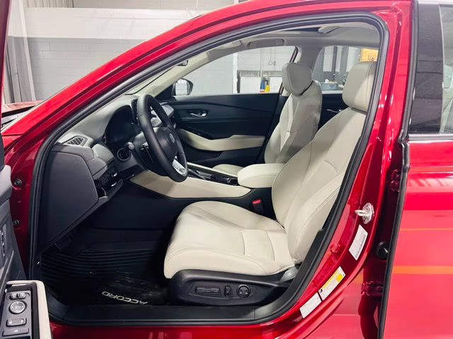2026 Radiant Red Metallic Honda Accord Hybrid Touring FWD Sedan